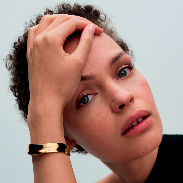 Bracelet Jonc Ouvert Large de Forme Organique - Pandora