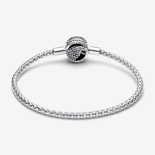 Bracelet Maille Cloutée Pandora Moments Game of Thrones Fermoir Emblème de la Maison - Pandora