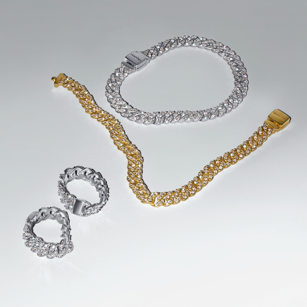 Bracelet Maille Cubaine Pavé - Pandora