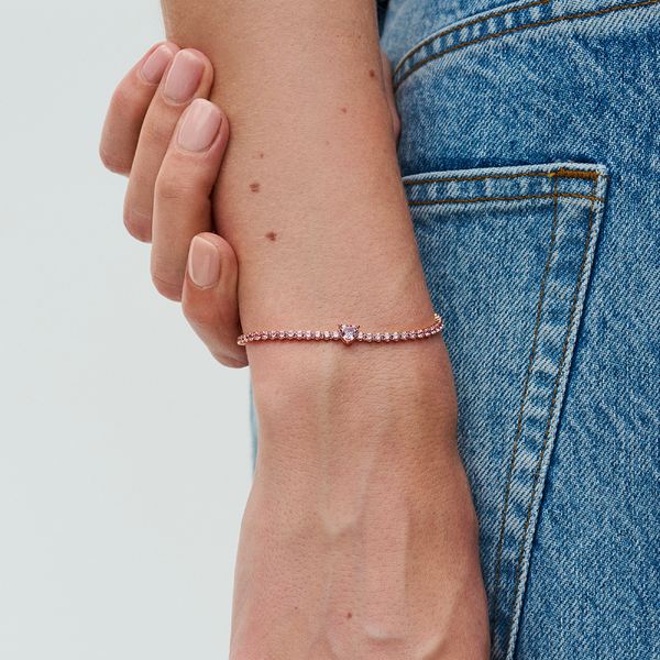 Bracelet Rivière Cœur Scintillant - Pandora