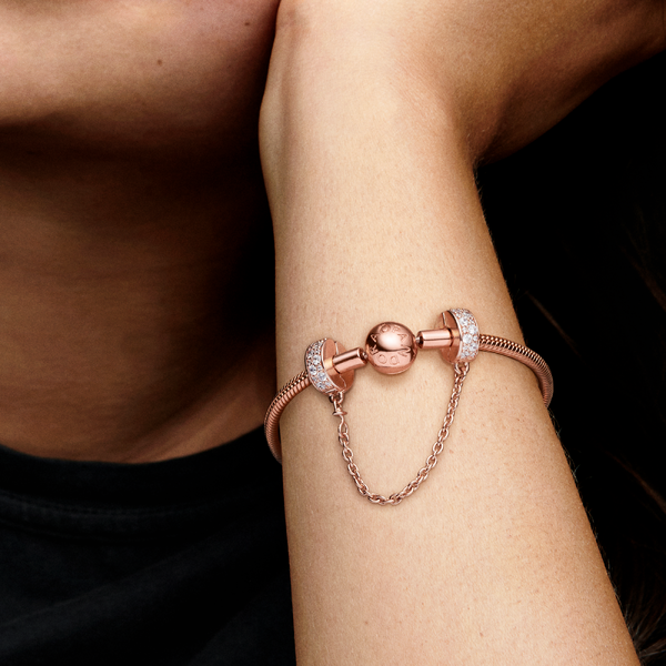 Charm Clip Chaîne de Confort Pavé Incolore – Pandora