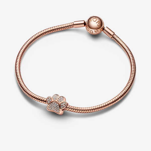 Charm Empreinte de Patte Scintillant – Pandora