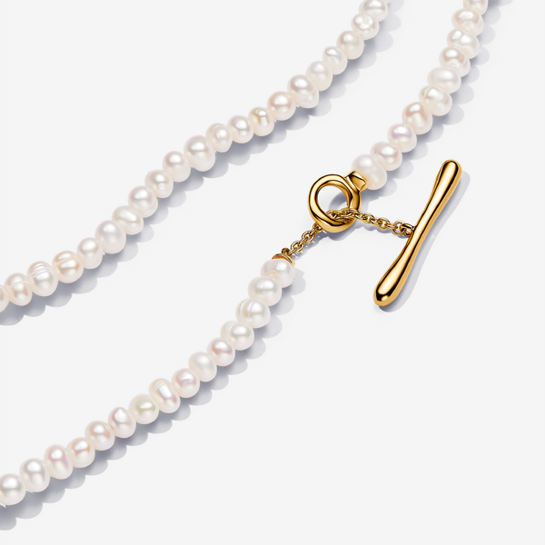Collier Barre en T Perles de Culture d’Eau Douce Traitées – Pandora