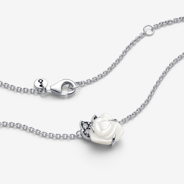 Collier Rose Blanche en Fleur - Pandora