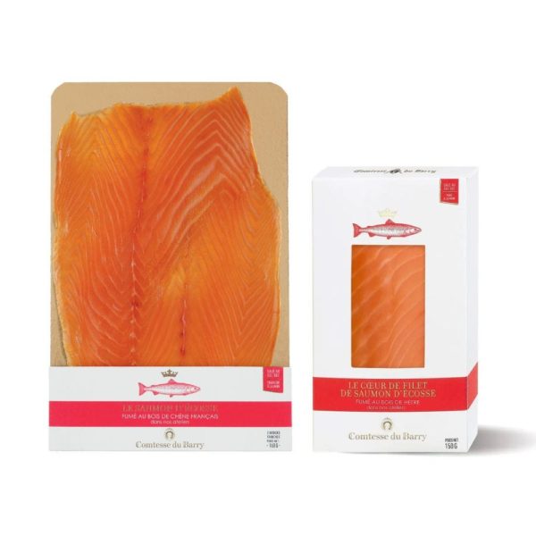 Duo de saumon d’Ecosse fumé au bois de hêtre-Comtesse du Barry