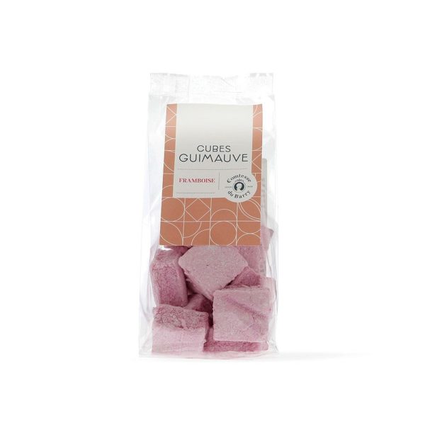 Cube de guimauve à la framboise 80g-Comtesse du Barry