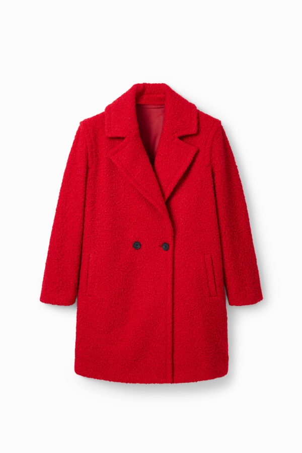 Manteau croisé bouclé - Desigual