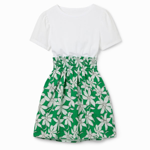 Robe combinée fleurs – Desigual