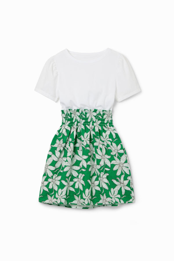 Robe combinée fleurs - Desigual