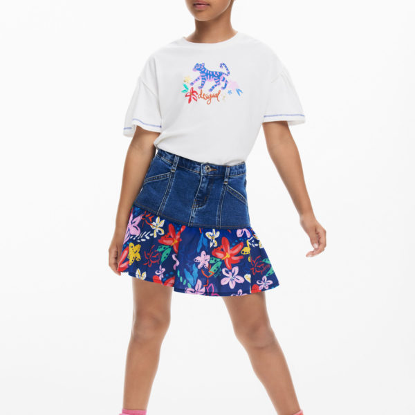 Jupe en denim à volants – Desigual
