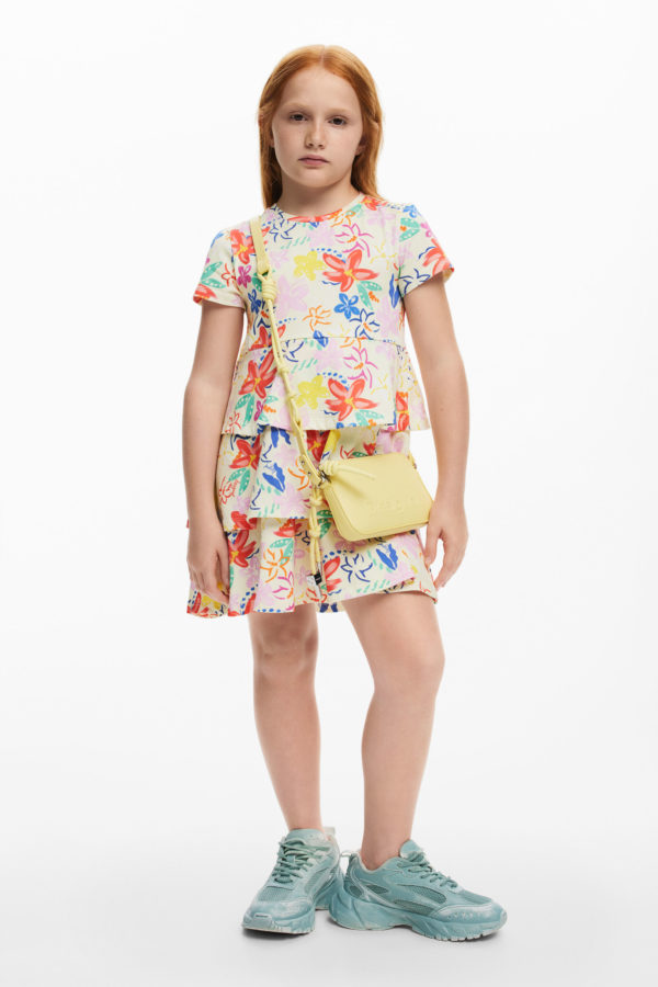 Robe imprimée à volants - Desigual