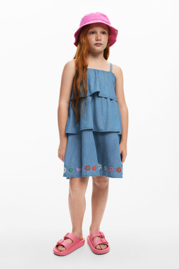 Robe courte à volants - Desigual