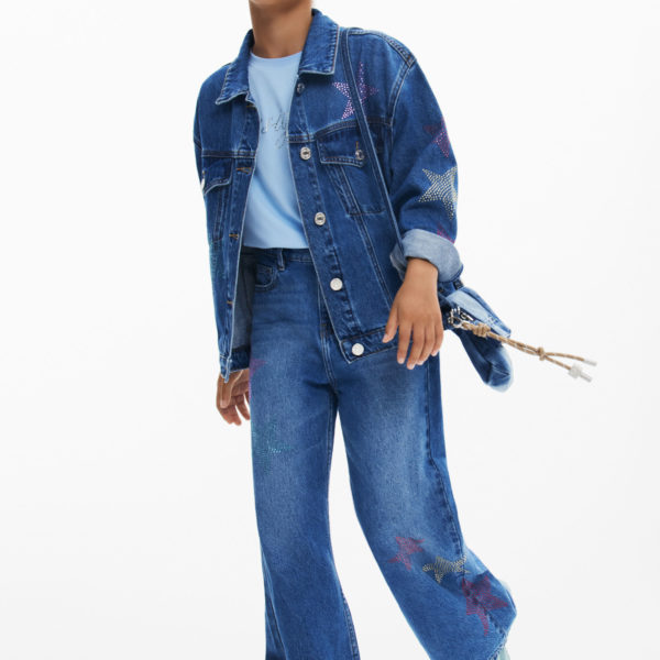 Veste en jean strass – Desigual