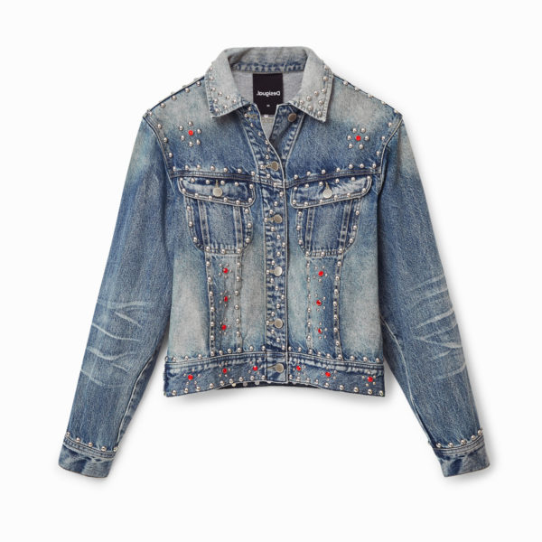 Veste en jean à clous Johnson Hartig – Desigual