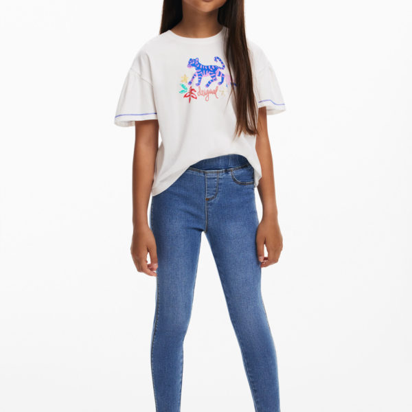 Leggings en denim avec logo – Desigual