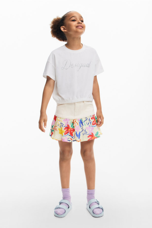 T-shirt Desigual strass - Desigual