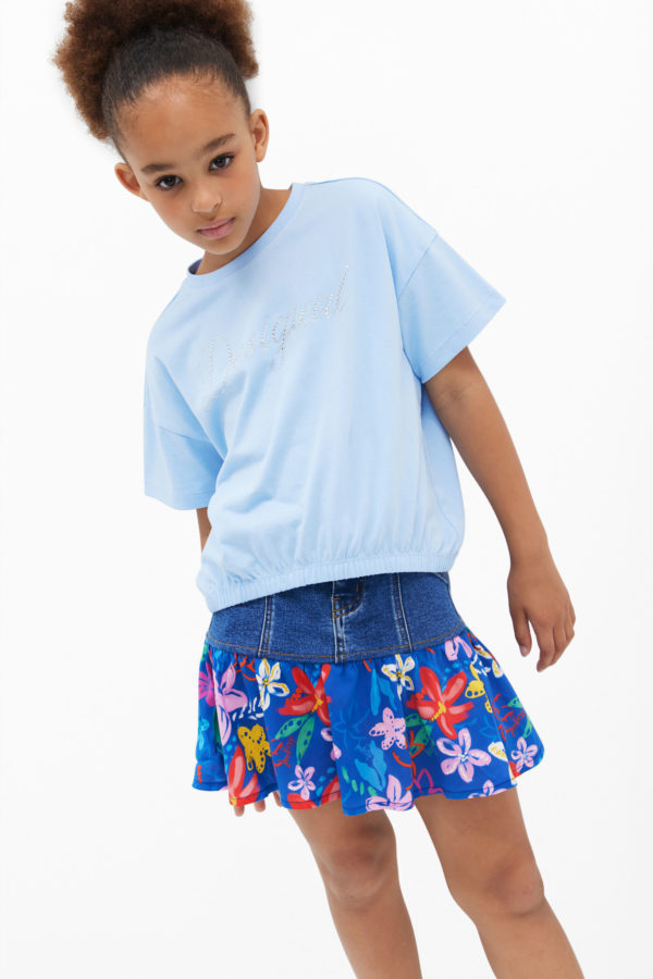 T-shirt Desigual strass - Desigual