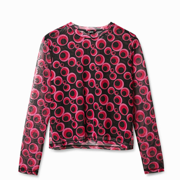 T-shirt en tulle avec cercles – Desigual