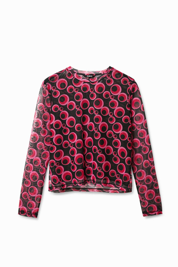 T-shirt en tulle avec cercles - Desigual