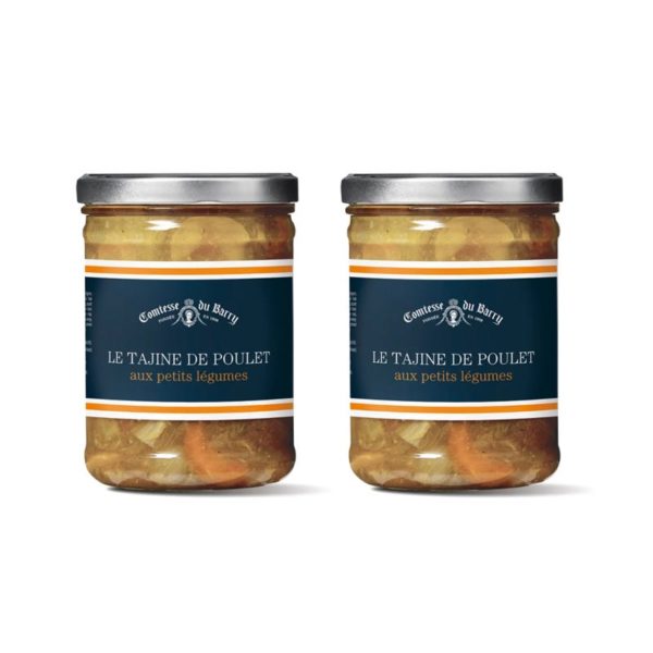 Lot de 2 Tajines de poulet aux petits légumes 750g-Comtesse du Barry