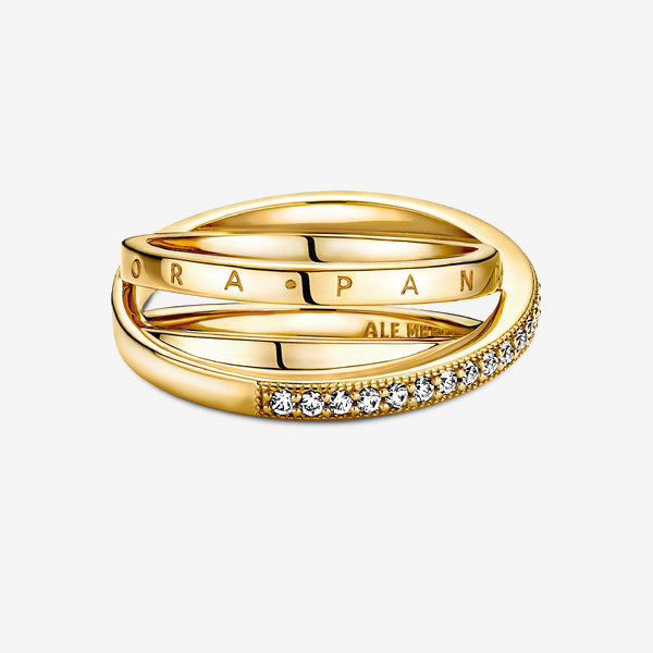 Anneau Triple Pavé Croisé – Pandora