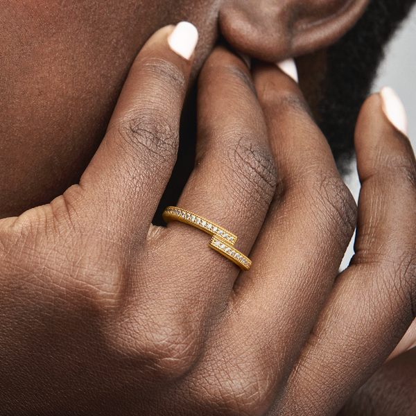 Bague Chevauchante Scintillante – Pandora