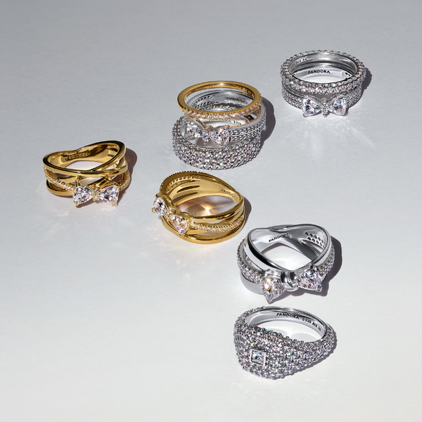 Bague Cocktail Carrée Pavée – Pandora