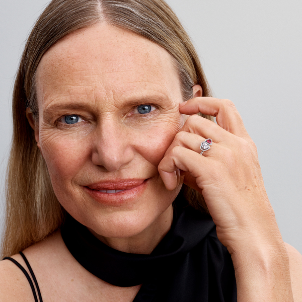 Bague Cœurs Halo – Pandora