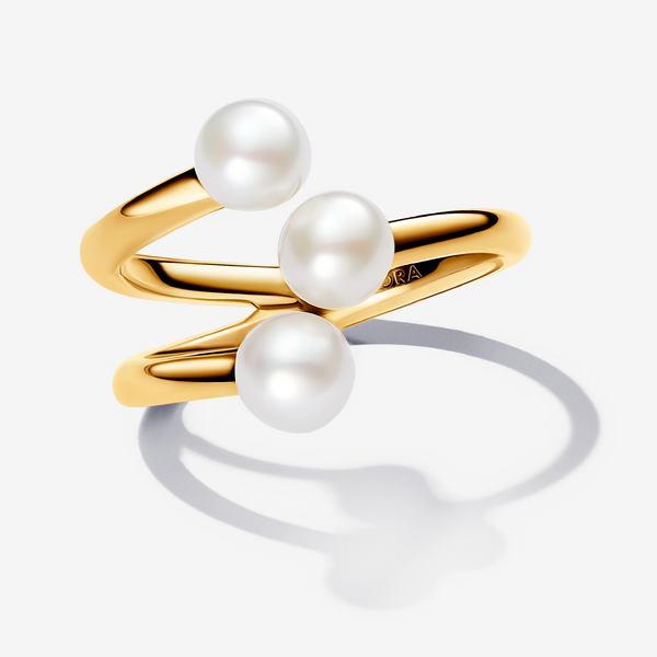 Bague Ouverte Perle de Culture d’Eau Douce Traitée – Pandora