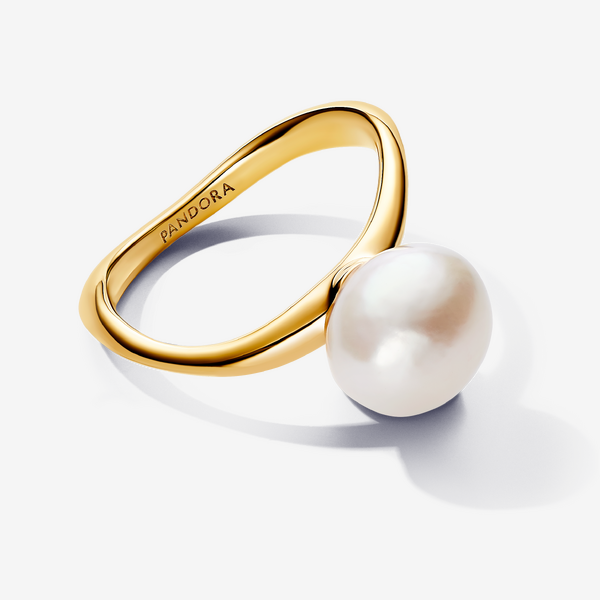 Bague Perle de Culture d’Eau Douce Traitée Baroque – Pandora