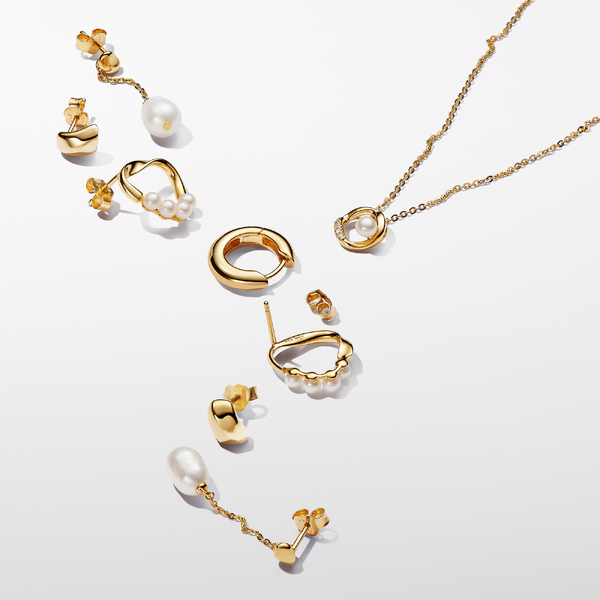 Boucles d’Oreilles Pendantes Perle de Culture – Pandora