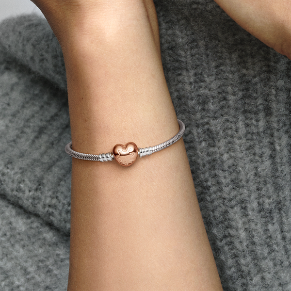Bracelet Cœur & Maille Serpent Moments – Pandora