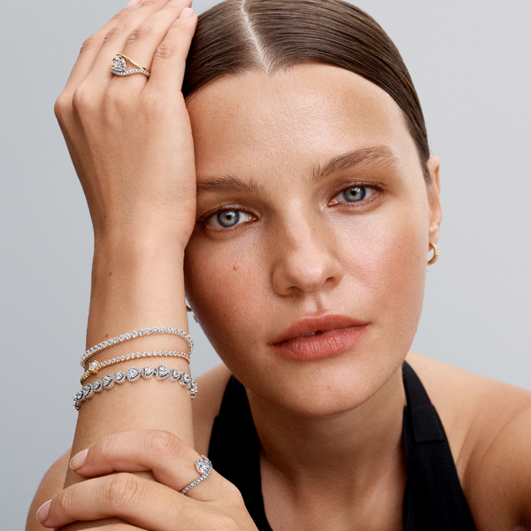 Bracelet Rivière Cœur Scintillant – Pandora
