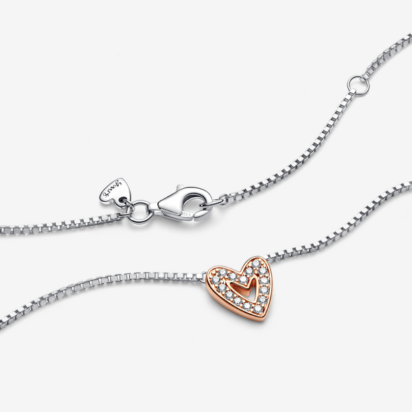 Collier Esquisse de Cœur Scintillant – Pandora