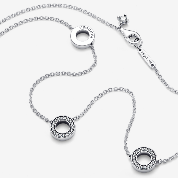 Collier à Chaîne Cercles Pavé – Pandora