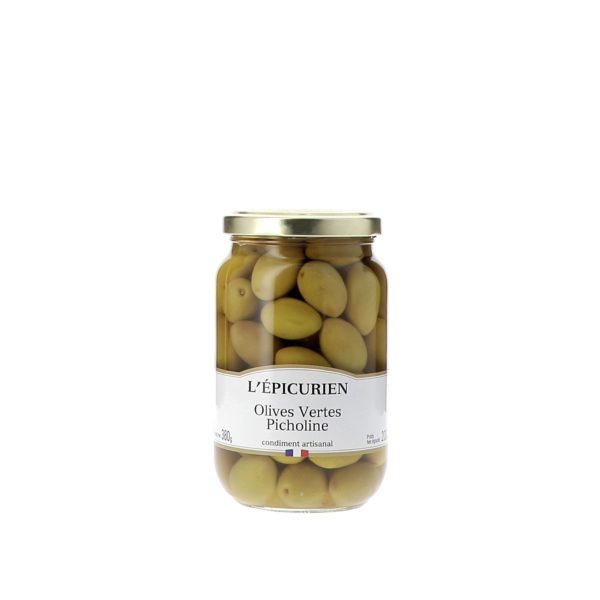 Olives vertes Picholine 380g-Comtesse du Barry
