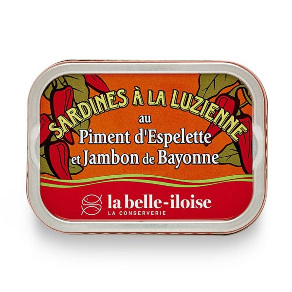 Sardines à la Luzienne au piment d’Espelette et au Jambon de Bayonne-Comtesse du Barry