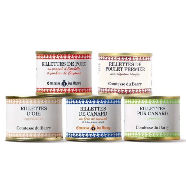 L’assortiment rillettes – 5 spécialités 70g-Comtesse du Barry