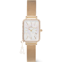 Daniel Wellington DW Montre 20x26mm Quadro Crystal Zodiac Evergold Gold