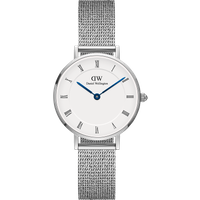Daniel Wellington DW Montre 28mm MIC Petite Roman Numerals Sterling Silver