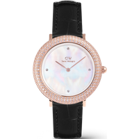 Daniel Wellington DW Montre 32mm Crystalline Bezel Black Croc Rose Gold