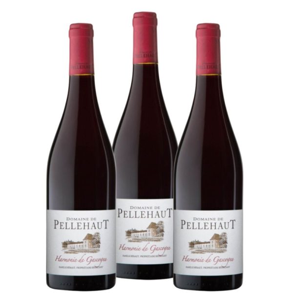 Lot de 3 bouteilles de Harmonie de Gascogne - Domaine de Pellehaut 75cl-Comtesse du Barry