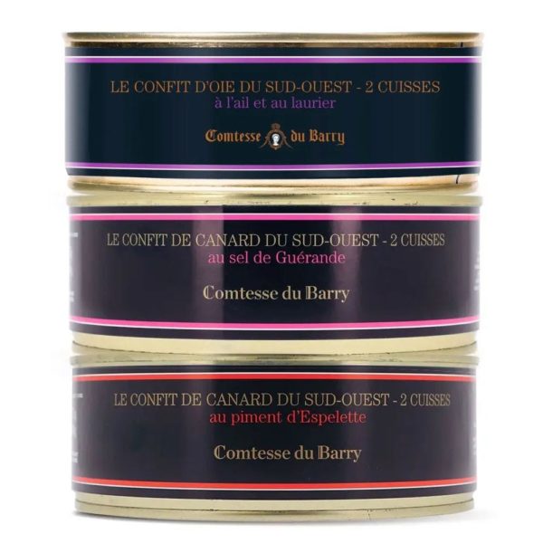 L’assortiment confits – 3 spécialités-Comtesse du Barry