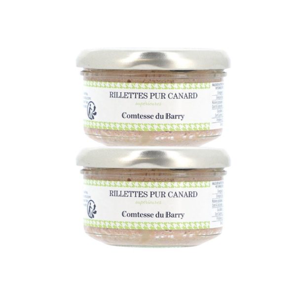 Lot de 2 rillettes pur canard supérieures 140g-Comtesse du Barry