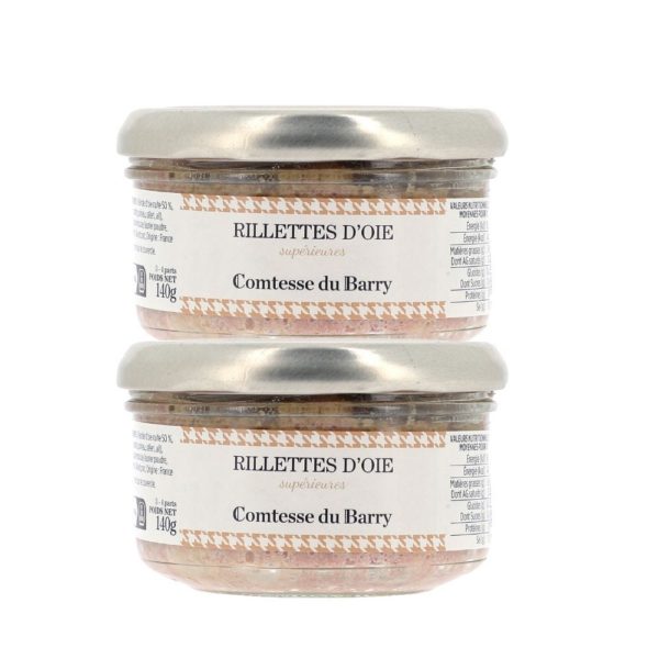 Lot de 2 Rillettes d’oie supérieures 140g-Comtesse du Barry