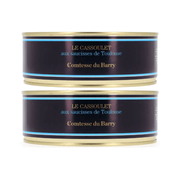 Lot de 2 cassoulets aux saucisses de Toulouse-Comtesse du Barry