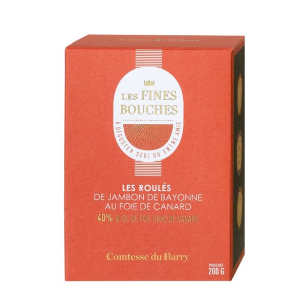 Roulés de Jambon de Bayonne au foie de canard 200g-Comtesse du Barry