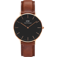Daniel Wellington DW Montre 36mm Classic St Mawes Black Rose Gold