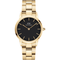 Daniel Wellington DW Montre 28mm Iconic Link Black Gold