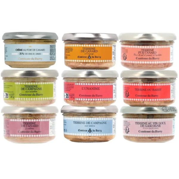 L&rsquo;assortiment terrines – 9 spécialités-Comtesse du Barry